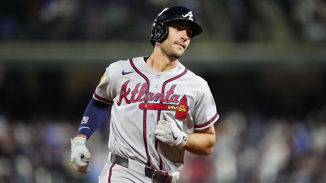 Atlanta Braves first baseman Matt Olson is off to a hot start in 2026. Atlanta Braves first baseman Matt Olson is off to a hot start in 2026.