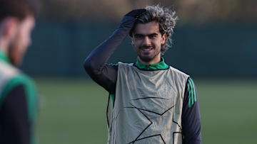 Celtic FC Training Session And Press Conference - UEFA Champions League 2024/25 League Phase MD8