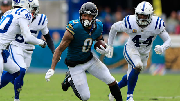 Davis played 10 games and logged two touchdowns in his first year in Jacksonville.