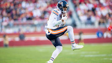 Chicago Bears wide receiver Keenan Allen catches a pass during the third quarter against the San Francisco 49ers.