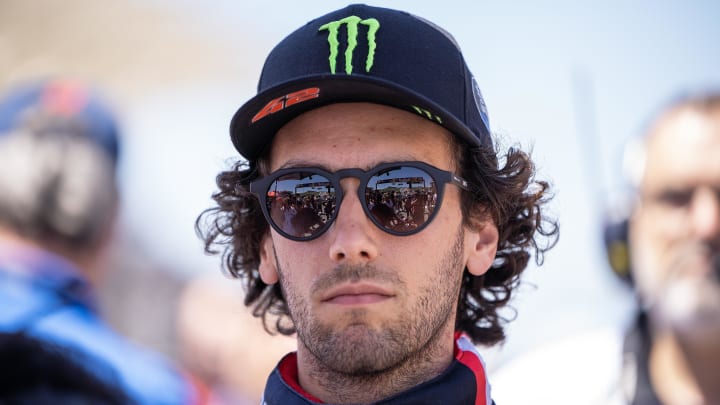 Apr 16, 2023; Austin, TX, USA; Alex Rins (42) of Spain and LCR Honda Castrol prepares to race in the Red Bull Grand Prix of the Americas on Sunday at Circuit of the Americas. Mandatory Credit: Dustin Safranek-USA TODAY Sports