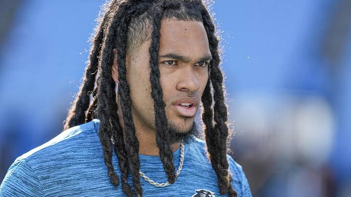 Carolina Panthers running back Jonathon Brooks