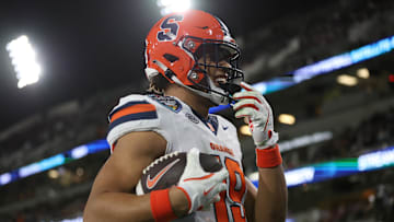 Syracuse football All-American tight end Oronde Gadsden heads to the Los Angeles Chargers. Why it's a strong fit for him.