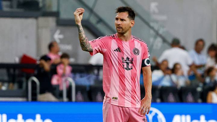 Lionel Messi shows his exasperation Sunday with a common Argentine/Italian gesture that means, 'What do you want?' as supporters at Nu Stadium sing a song demanding more respect from Inter Miami's star players. The Herons defeated the Portland Timbers 2-0.
