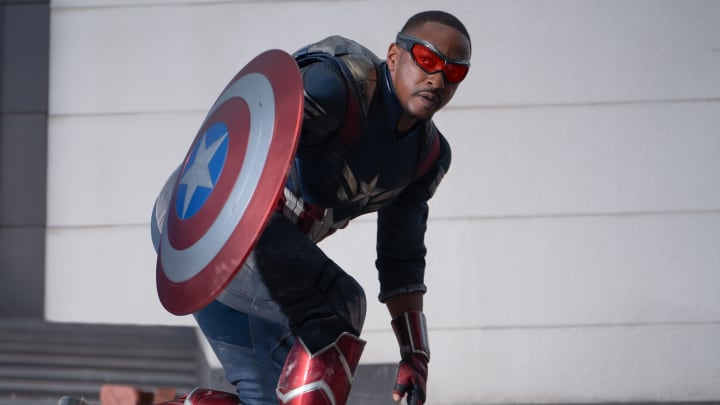 Anthony Mackie as Sam Wilson/Captain America in Marvel Studios' CAPTAIN AMERICA: BRAVE NEW WORLD. Photo by Eli Adé. © 2024 MARVEL.