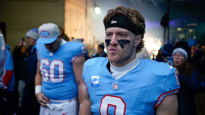 Tennessee Titans quarterback Will Levis on Sunday, Jan. 5, 2025.