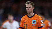Frenkie de Jong est sortie à la 83e minute du match entre les Pays-Bas et la Pologne (1-1).