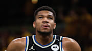 Milwaukee Bucks forward Giannis Antetokounmpo during the 2025 NBA Playoffs.
