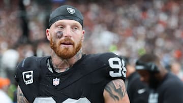 Four-time Pro Bowl defensive end Maxx Crosby has spent his entire eight-year career with the Raiders.