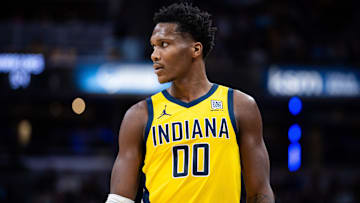 Indiana Pacers guard Bennedict Mathurin (00).