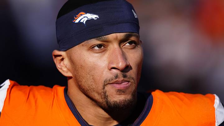 Denver Broncos tight end Evan Engram 