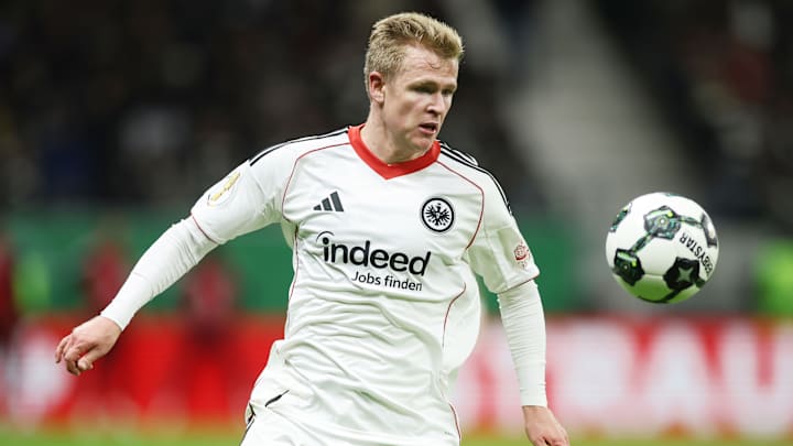 Jonathan Burkardt im Eintracht-Trikot Jonathan Burkardt im Eintracht-Trikot