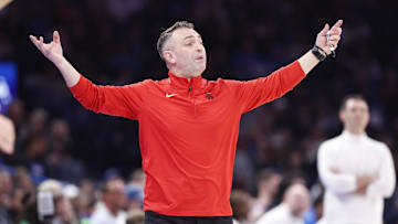 Feb 7, 2025; Oklahoma City, Oklahoma, USA; Toronto Raptors head coach Darko Rajakovic gestures to his team during a play against the Oklahoma City Thunder during the second half at Paycom Center.