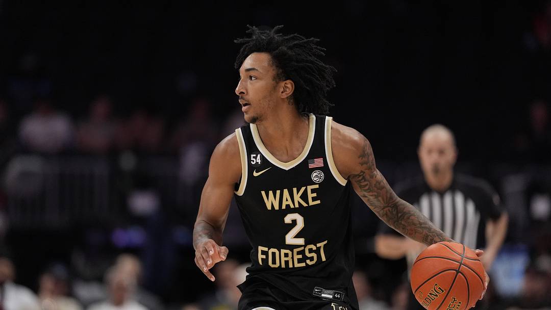 Mar 10, 2026; Charlotte, NC, USA; Wake Forest Demon Deacons forward Juke Harris.
