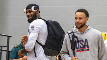 USA Men's Olympic Basketball Team Training.