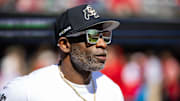 Oct 19, 2024; Tucson, Arizona, USA; Colorado Buffalos head coach Deion Sanders against the Arizona Wildcats at Arizona Stadium. 