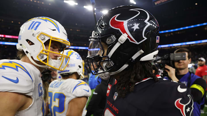 The Texans and Chargers are set to face off in Week 17 action.