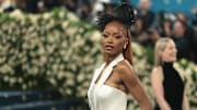 Keke Palmer attends the 2025 Met Gala Celebrating "Superfine: Tailoring Black Style" in New York City.