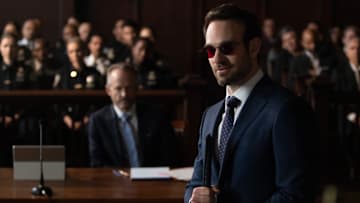 Daredevil/Matt Murdock (Charlie Cox) in Marvel Television's DAREDEVIL: BORN AGAIN, exclusively on Disney+. Photo by Giovanni Rufino. © 2024 MARVEL.