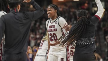 South Carolina basketball forward Sania Feagin