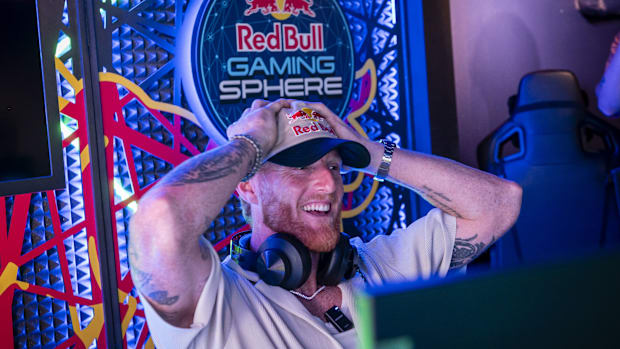 Ben Stokes at the Red Bull Gaming Sphere