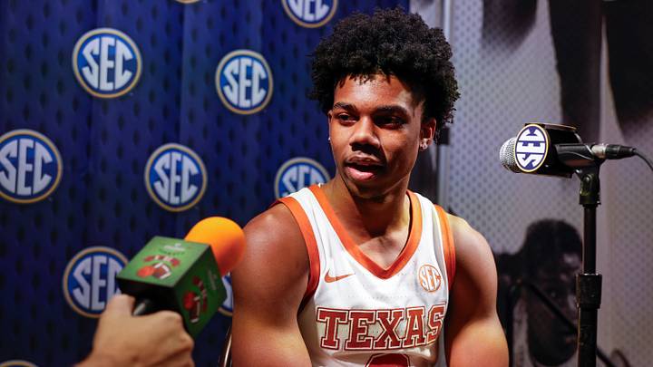 Oct 14, 2026; Birmingham, AL, USA;  Texas Longhorns guard Isaiah Johnson 