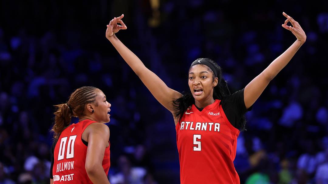 Angel Reese (right), who has notched a pair of double-doubles to start the season, has been fitting right in with the Dream and has one writer already booking Atlanta for the Finals. 