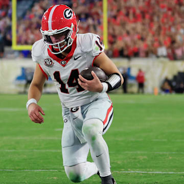 Gunner Stockton and Georgia are favored against Mississippi State on Saturday.