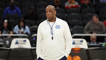 Hubert Davis at the NCAA Men's Basketball Tournament - First & Second Rounds - Milwaukee - Practice Day