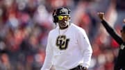 Oct 19, 2024; Tucson, Arizona, USA; Colorado Buffalos head coach Deion Sanders against the Arizona Wildcats at Arizona Stadium.