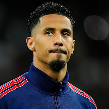 William Saliba suffered a hamstring injury last time out.