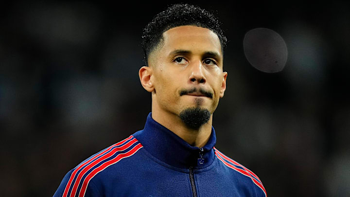 William Saliba suffered a hamstring injury last time out.