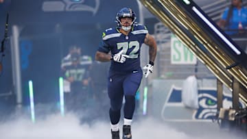 Abraham Lucas of the Seattle Seahawks
