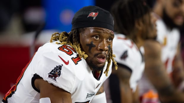 Tampa Bay Buccaneers linebacker J.J. Russell (51) against the Arizona Cardinals at State Farm Stadium 