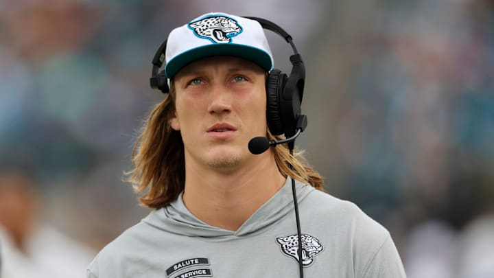 Jacksonville Jaguars quarterback Lawrence walks on the sideline Nov. 10 against the Minnesota Vikings. Jacksonville Jaguars quarterback Lawrence walks on the sideline Nov. 10 against the Minnesota Vikings.