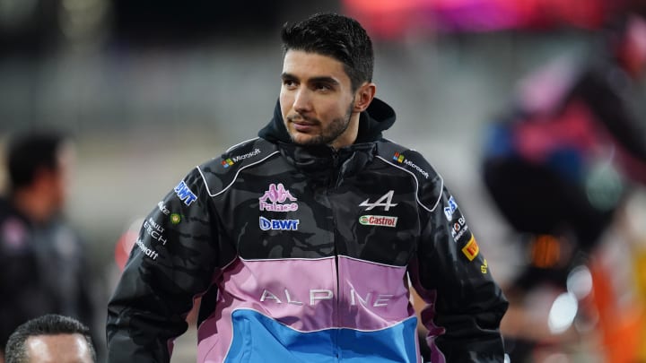 Nov 18, 2023; Las Vegas, Nevada, USA;  BWT Alpine F1 driver Esteban Ocon of France (31) during the Formula 1 Heineken Silver Las Vegas Grand Prix at the Las Vegas Strip Circuit. Mandatory Credit: Lucas Peltier-USA TODAY Sports