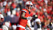 Arizona Wildcats wide receiver Tetairoa McMillan against the Colorado Buffaloes.