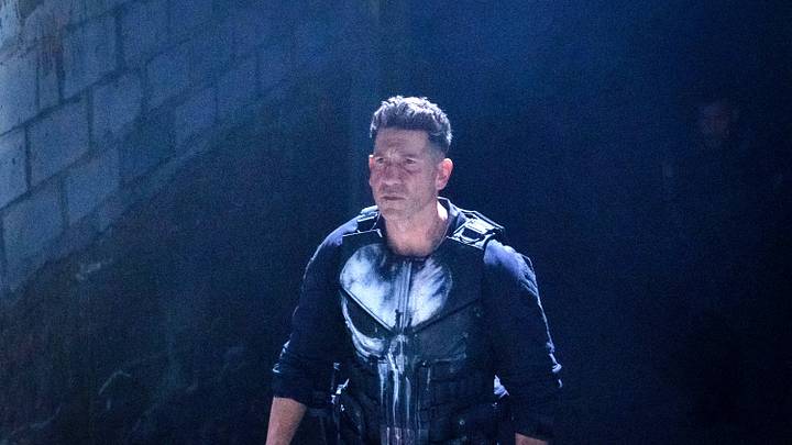 Frank Castle/The Punisher (Jon Bernthal) in Marvel Television's DAREDEVIL: BORN AGAIN, exclusively on Disney+. Photo by Giovanni Rufino. © 2025 MARVEL.