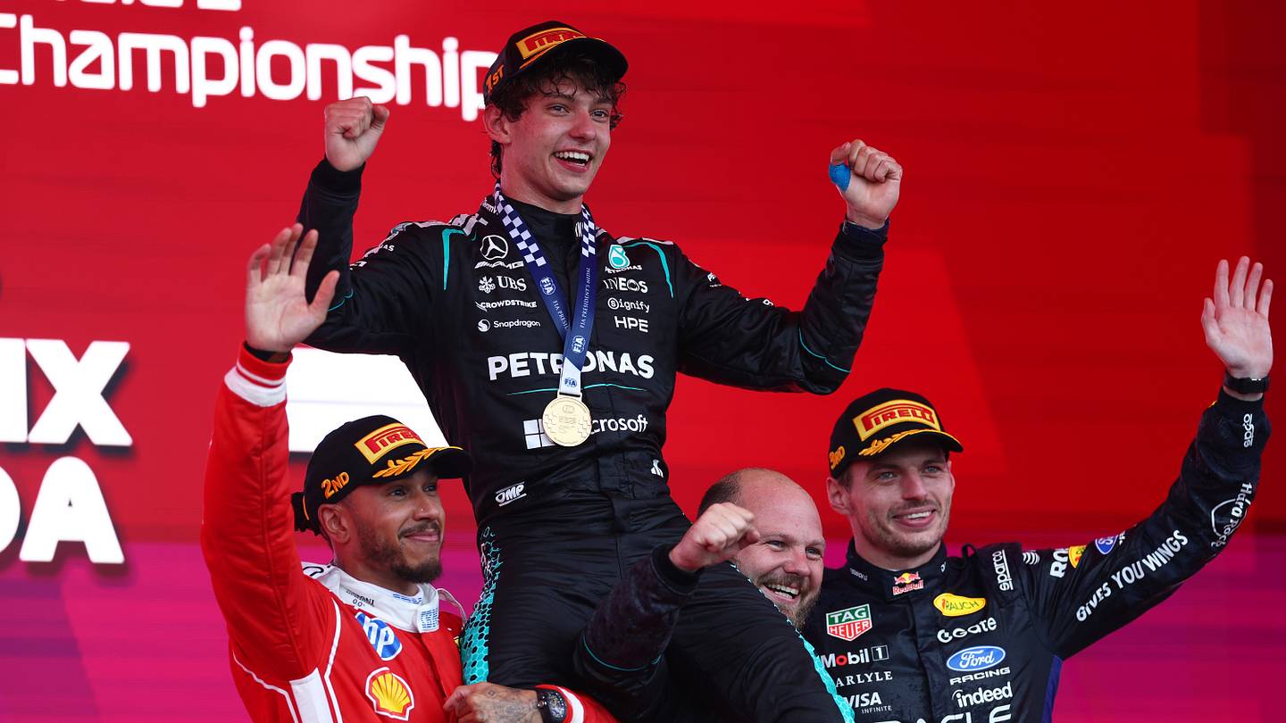 Cuatro de seis: Antonelli sigue intratable, Hamilton vuelve al podio y Checo abandona en Canadá