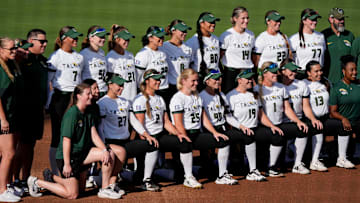 Talons players and staff pose for a photo during a game against the Volts at Rhoads Stadium on July 22, 2025 in Tuscaloosa, Ala.