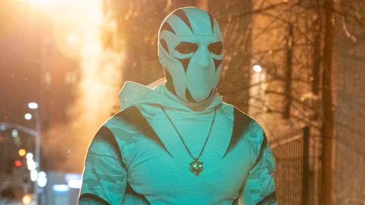 Hector Ayala / White Tiger (Kamar de los Reyes) in Marvel Television's DAREDEVIL: BORN AGAIN, exclusively on Disney+. Photo by Giovanni Rufino. © 2025 MARVEL.