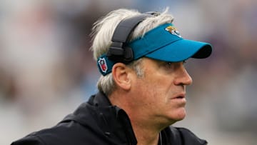 Jacksonville Jaguars head coach Doug Pederson looks on during the fourth quarter Sunday, Dec. 29, 2024 at EverBank Stadium in Jacksonville, Fla. The Jaguars held off the Titans 20-13.