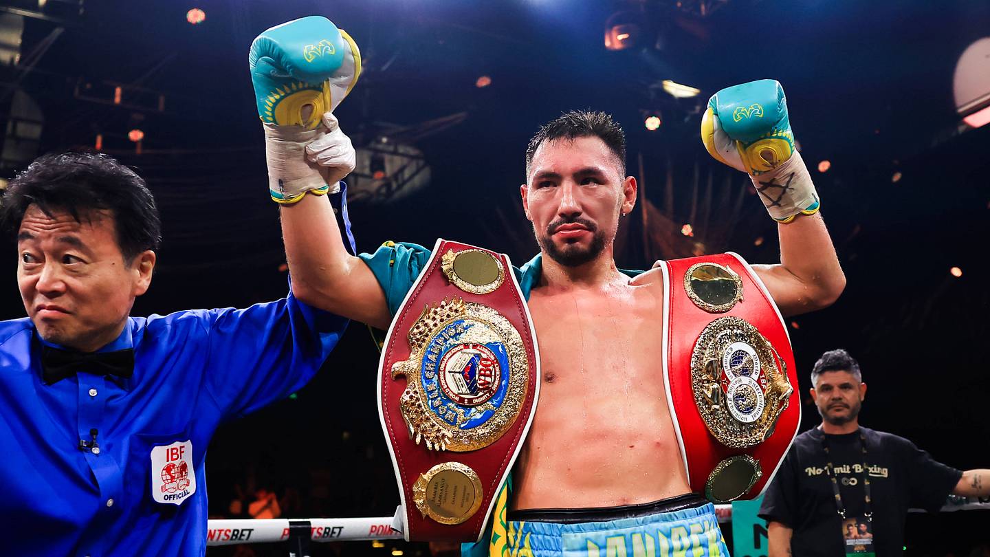 Janibek Alimkhanuly vs Anauel Ngamissengue Results: Janibek Scores Sensational Knockout Win In Homecoming