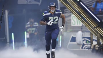 Abraham Lucas of the Seattle Seahawks