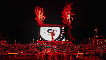 Nov 29, 2024; Athens, Georgia, USA; A general view of the stadium during the game between the Georgia Tech Yellow Jackets against the Georgia Bulldogs during the second half at Sanford Stadium. Mandatory Credit: Dale Zanine-Imagn Images