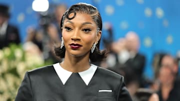 Angel Reese attends the 2025 Met Gala Celebrating "Superfine: Tailoring Black Style" in New York City in May 2025.