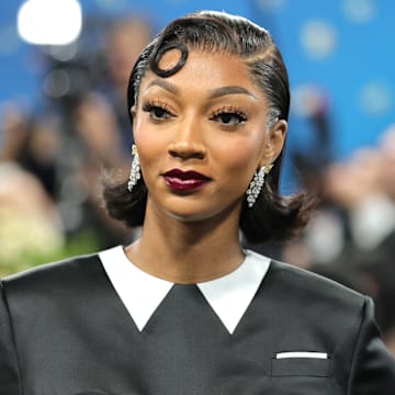 Angel Reese attends the 2025 Met Gala Celebrating "Superfine: Tailoring Black Style" in New York City in May 2025.