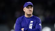 Dec 26, 2024; Phoenix, AZ, USA; Kansas State Wildcats head coach Chris Klieman prior to the game against the Rutgers Scarlet Knights during the Rate Bowl at Chase Field. Mandatory Credit: Mark J. Rebilas-Imagn Images