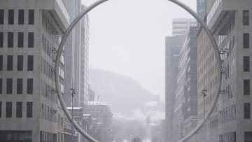 Snowfall in Montreal