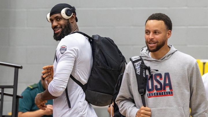 USA Men's Olympic Basketball Team Training.